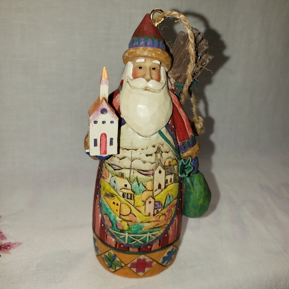 2006 Adorable Jim Shore ®️ "God's Blessings Are Forever" Santa Ornament - Picture 1 of 7